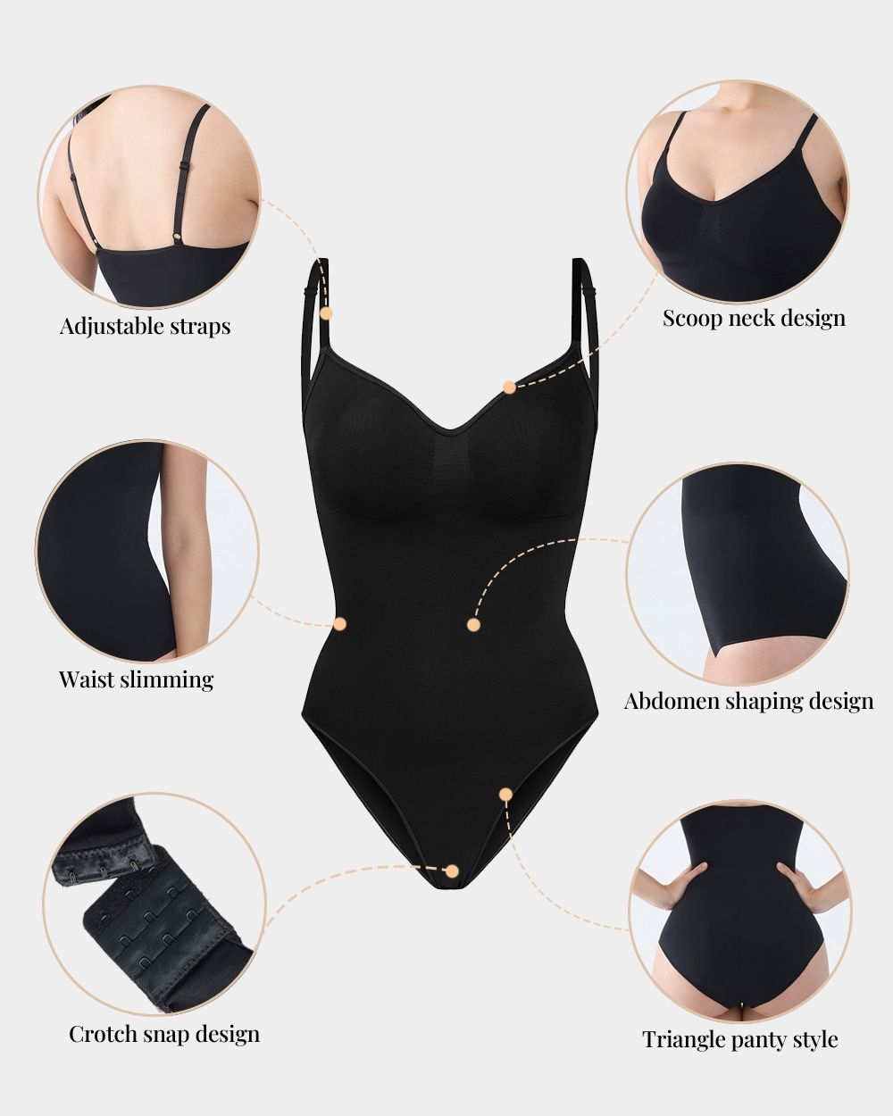 Seamless Tummy Control Brief Bodysuit